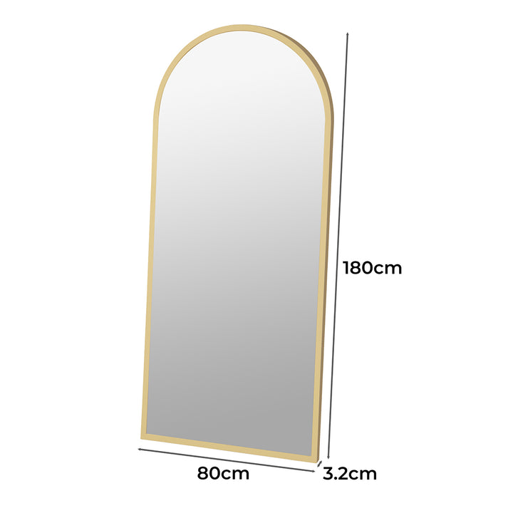 180X80cm Full Length Mirrors Arch Floor Dressing Standing Mirror Makeup
