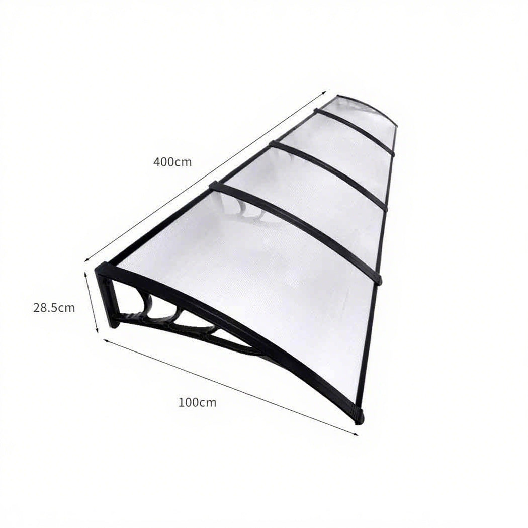 Window Door Awning Outdoor Canopy UV Patio Rain Cover DIY 1m X 4m