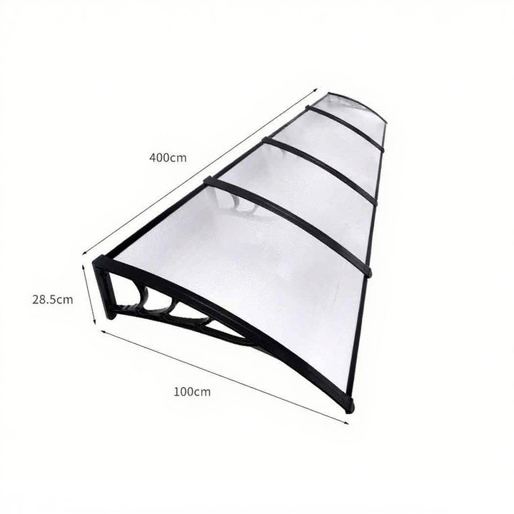 Window Door Awning Outdoor Canopy UV Patio Rain Cover DIY 1m X 4m
