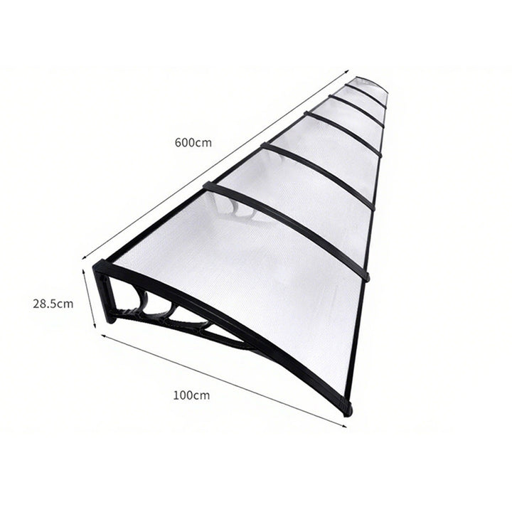 Window Door Awning Outdoor Canopy UV Patio Rain Cover DIY 1m X 4m