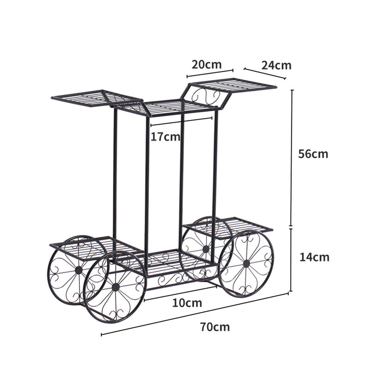 Levede Plant Stand Outdoor Indoor Metal Design - Levede