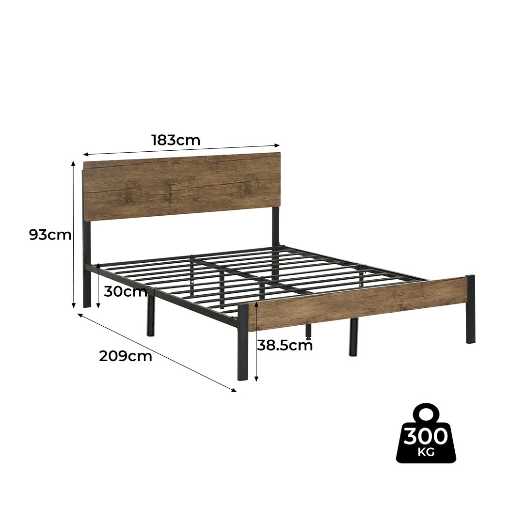 Levede Metal Bed Frame King & Queen Size - Levede