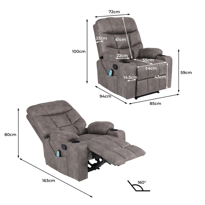 Levede Electric Massage Chair 8-point - Levede