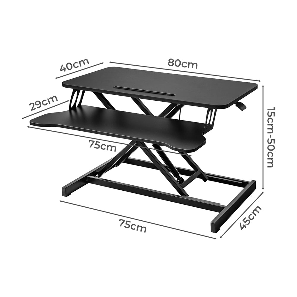 Levede Sit Standing Desk Converter Laptop - Levede