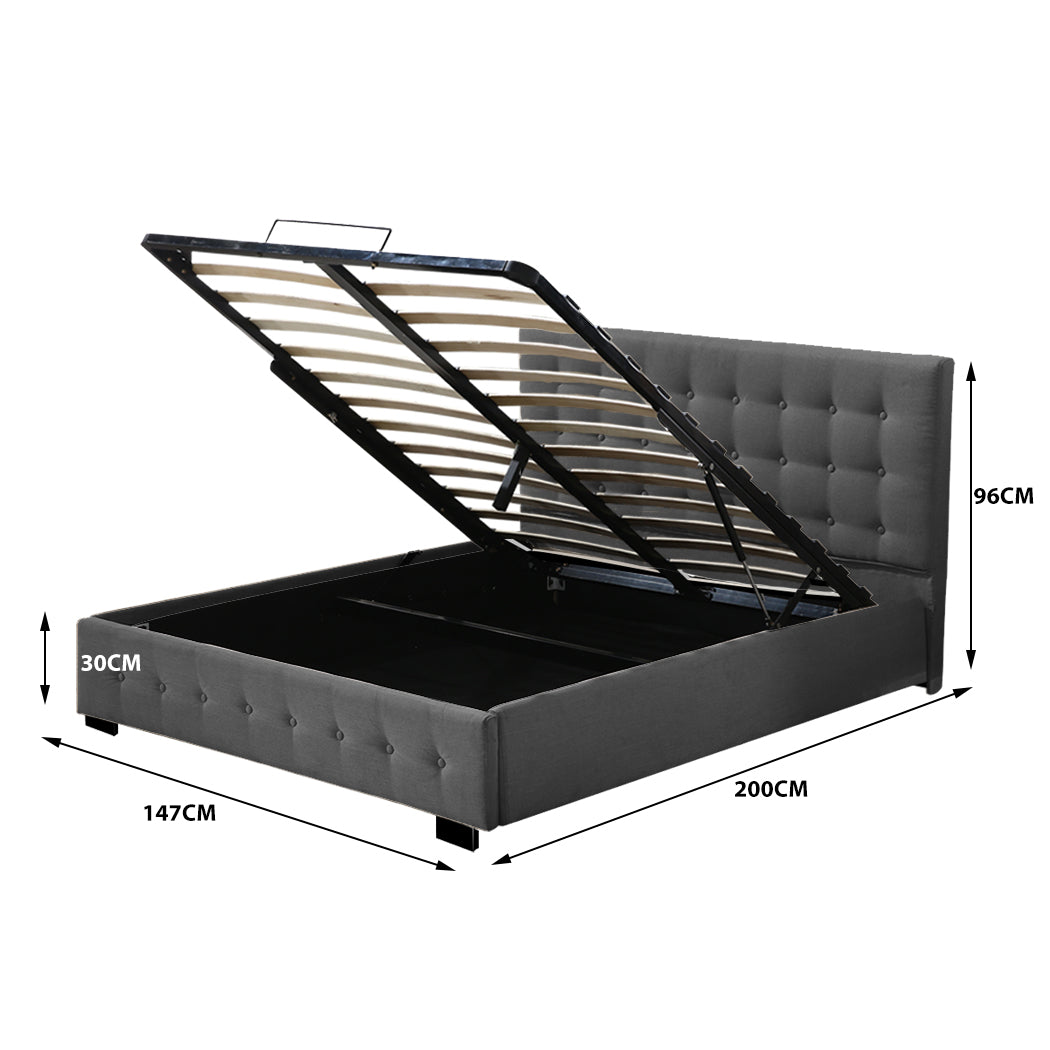 Fabric Bed Frame Tufted
