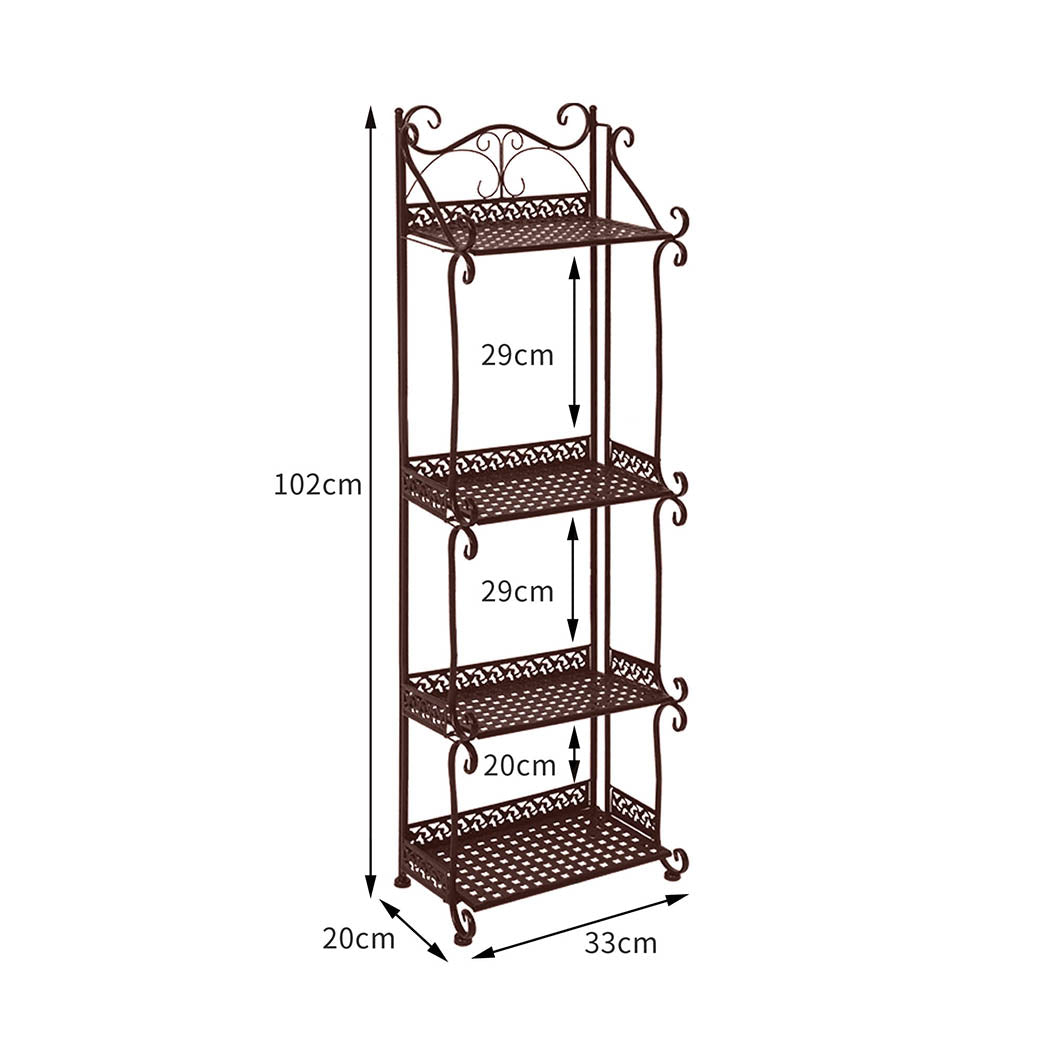 Levede Plant Stand 4 Tiers Outdoor Indoor - Levede