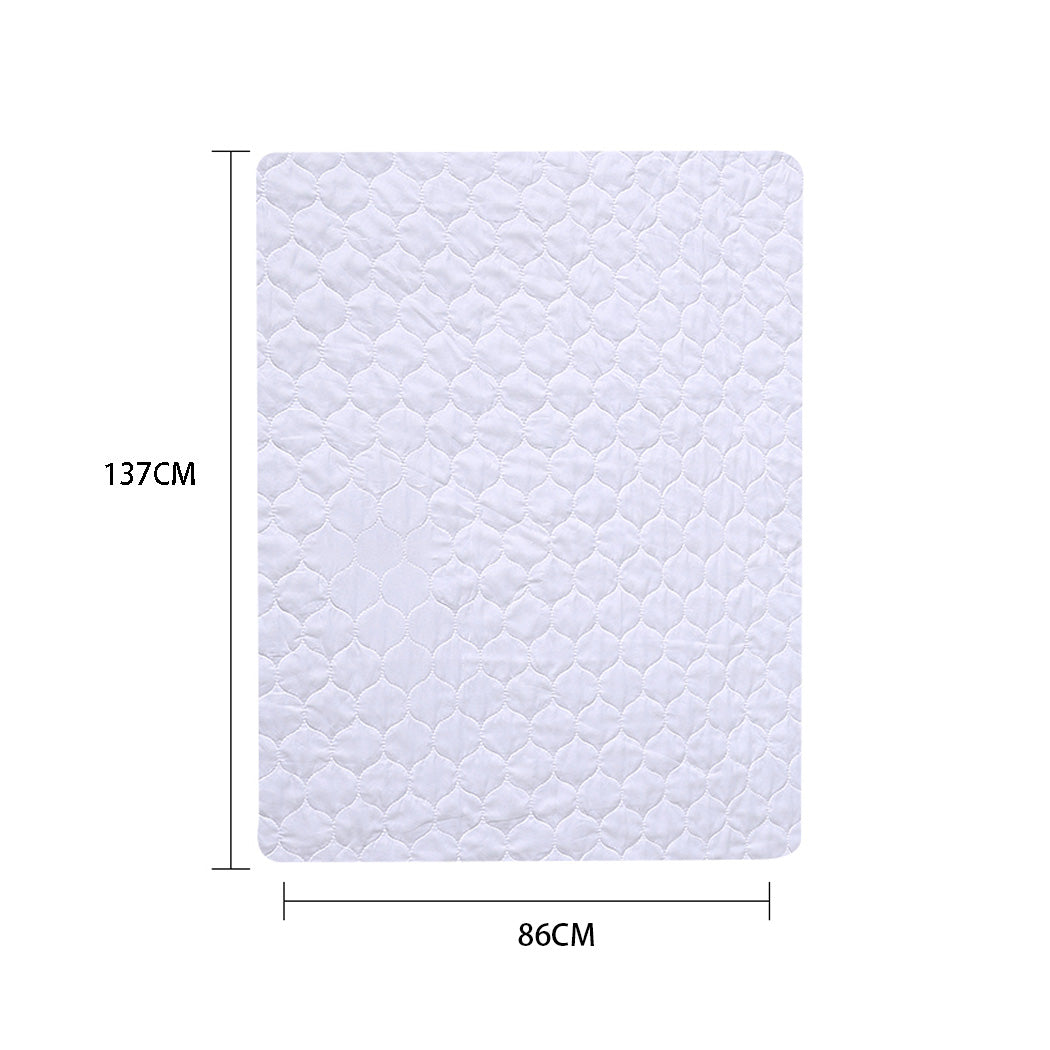 4 Layers Waterproof Bed Pad - 2Pc