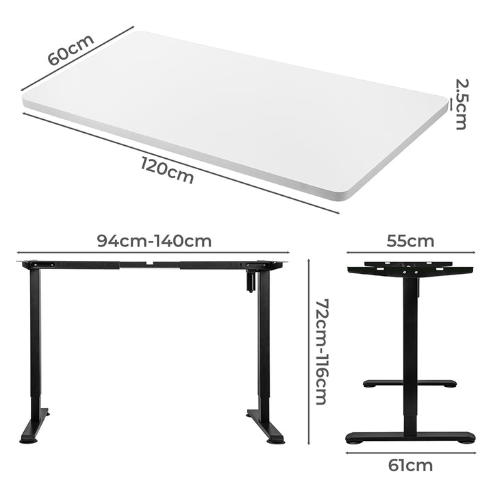 Levede Motorised Standing Desk Height 120cm White 800x 1.5MM-1831592497525166082