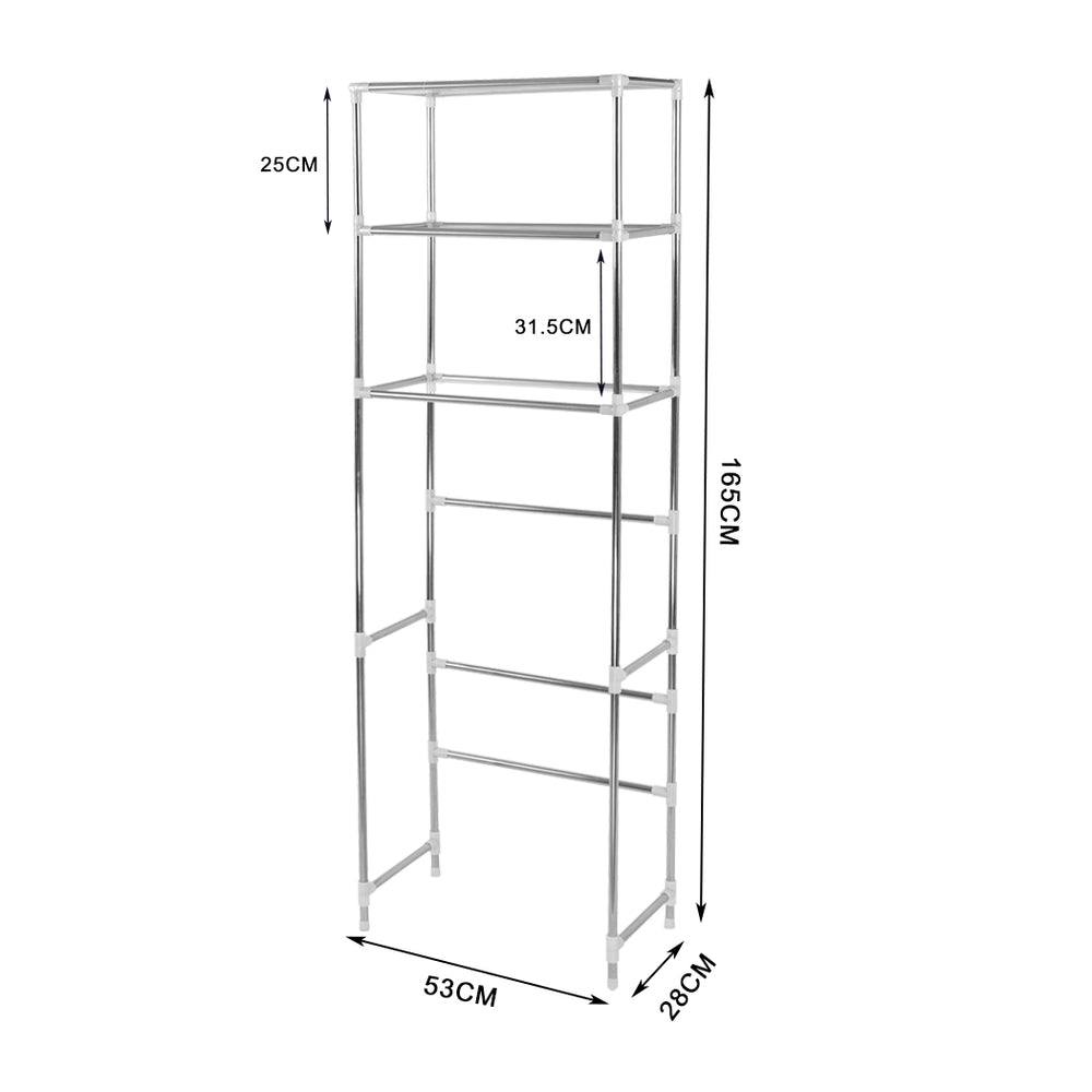 Over Toilet Storage Shelf Rack - Bath Shelf and Organizer for Bathroom Storage - Levede