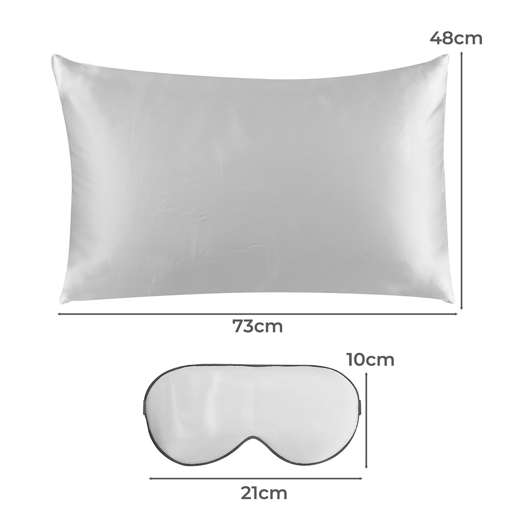 DreamZ 100% Mulberry Silk Pillow Case Silver-1831592949952155650