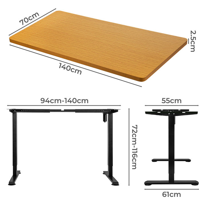 Levede Motorised Standing Desk Adjustable 140cm - Levede