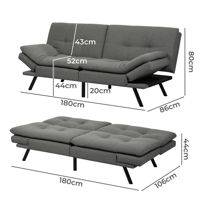 Levede Sofa Bed Futon Recliner Lounge Chair - Levede