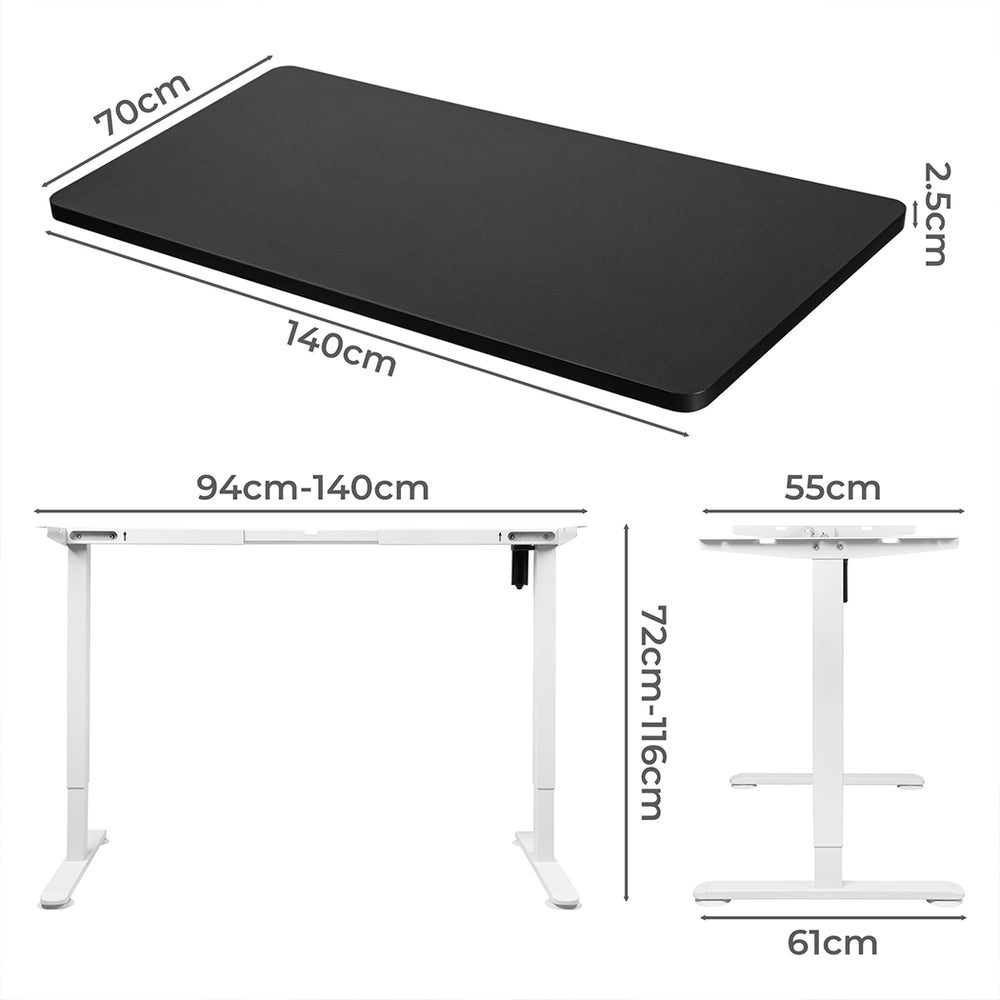 Levede Motorised Standing Desk Adjustable 140cm - Levede