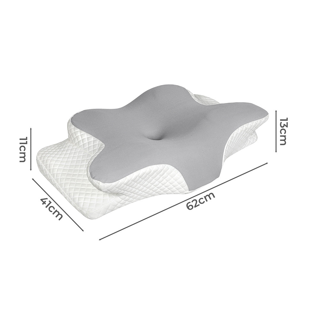 Memory Foam Pillow Shoulder Neck Support High Low Side Pain Relief