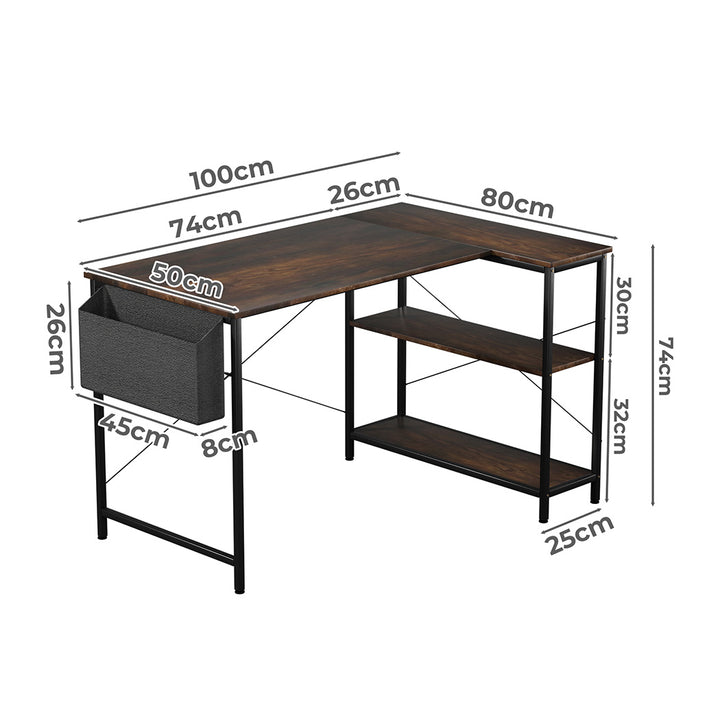 Levede L Shaped Computer Desk Corner Home Desk - Levede