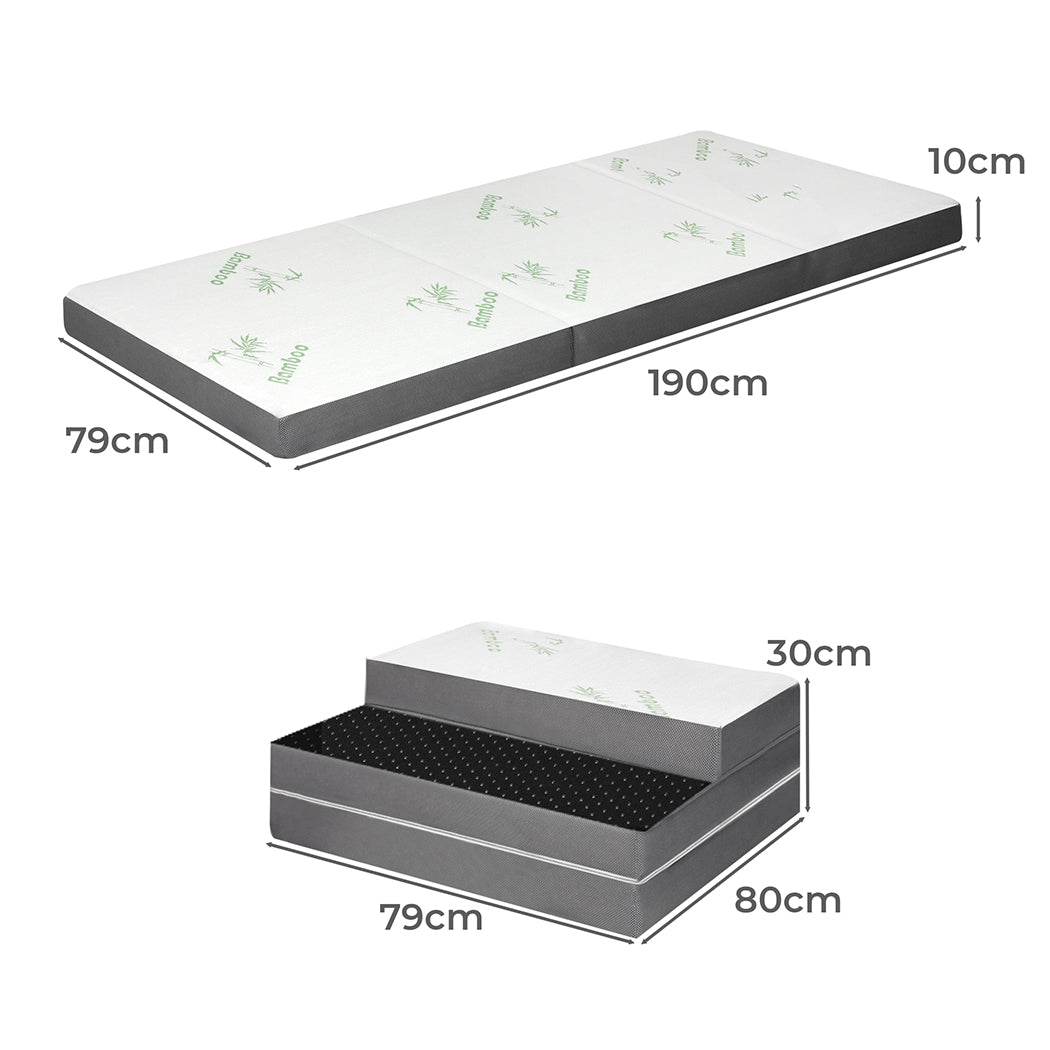 DreamZ Folding Mattress Foldable Foam - Levede