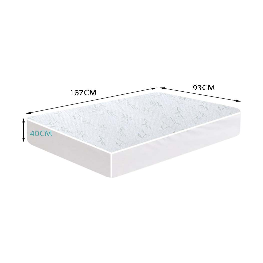 DreamZ Fully Fitted Waterproof Breathable Mattress Protector - Levede