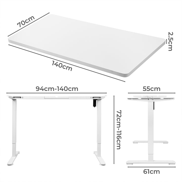 Motorised Standing Desk Adjustable 140cm
