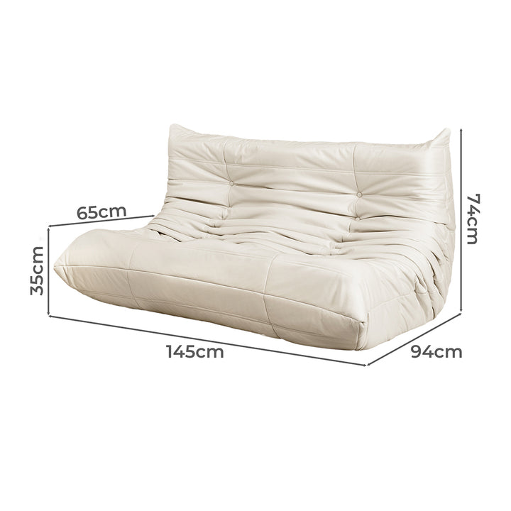 Levede 2 Seaters Floor Sofa Caterpillar Lounge - Levede