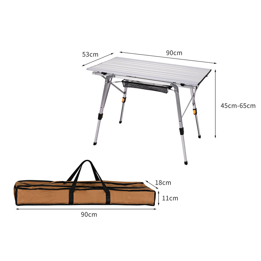 Levede Camping Table Roll Up Folding - Levede