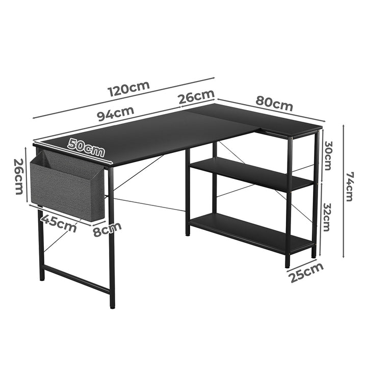 Levede L Shaped Computer Desk Corner Home Desk - Levede