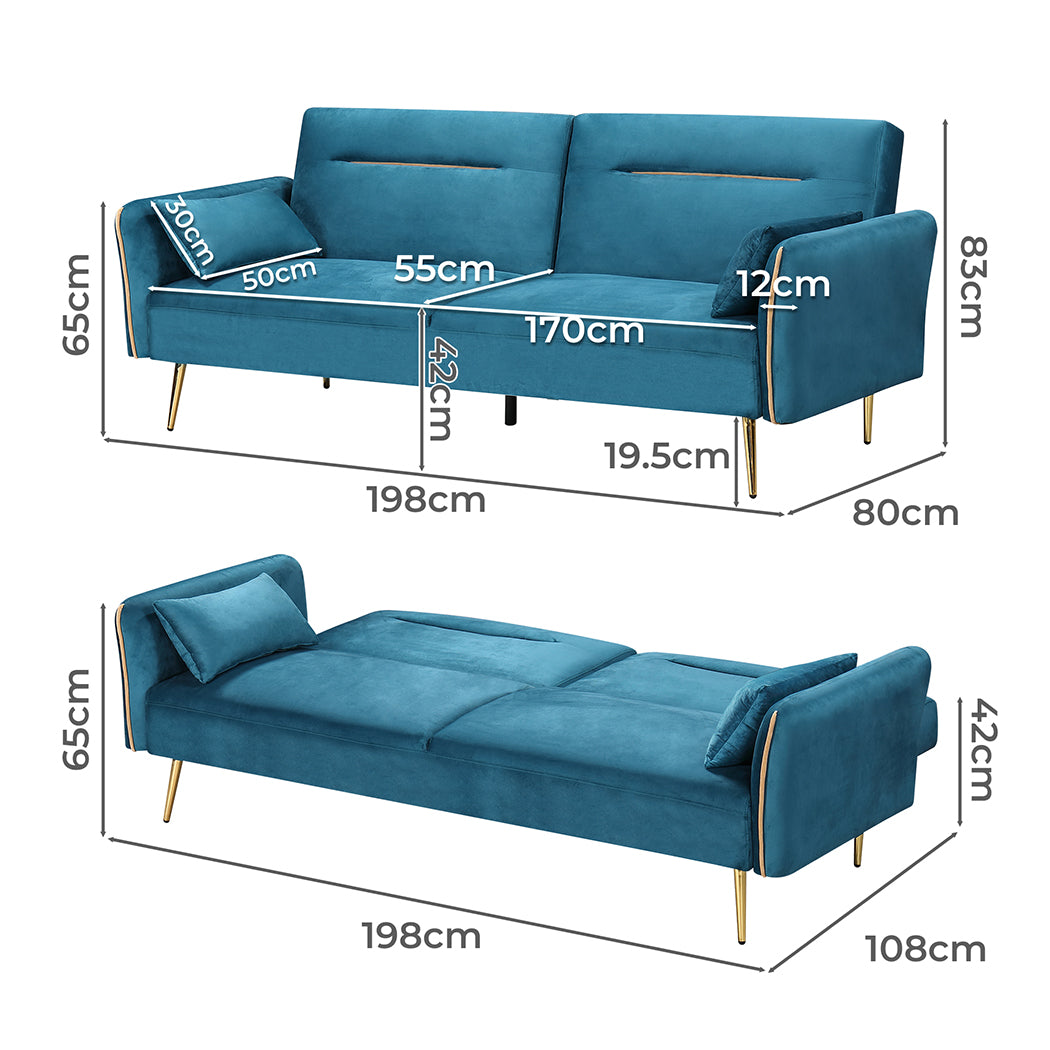 Levede 3-Seater Sofa Bed Convertible - Levede