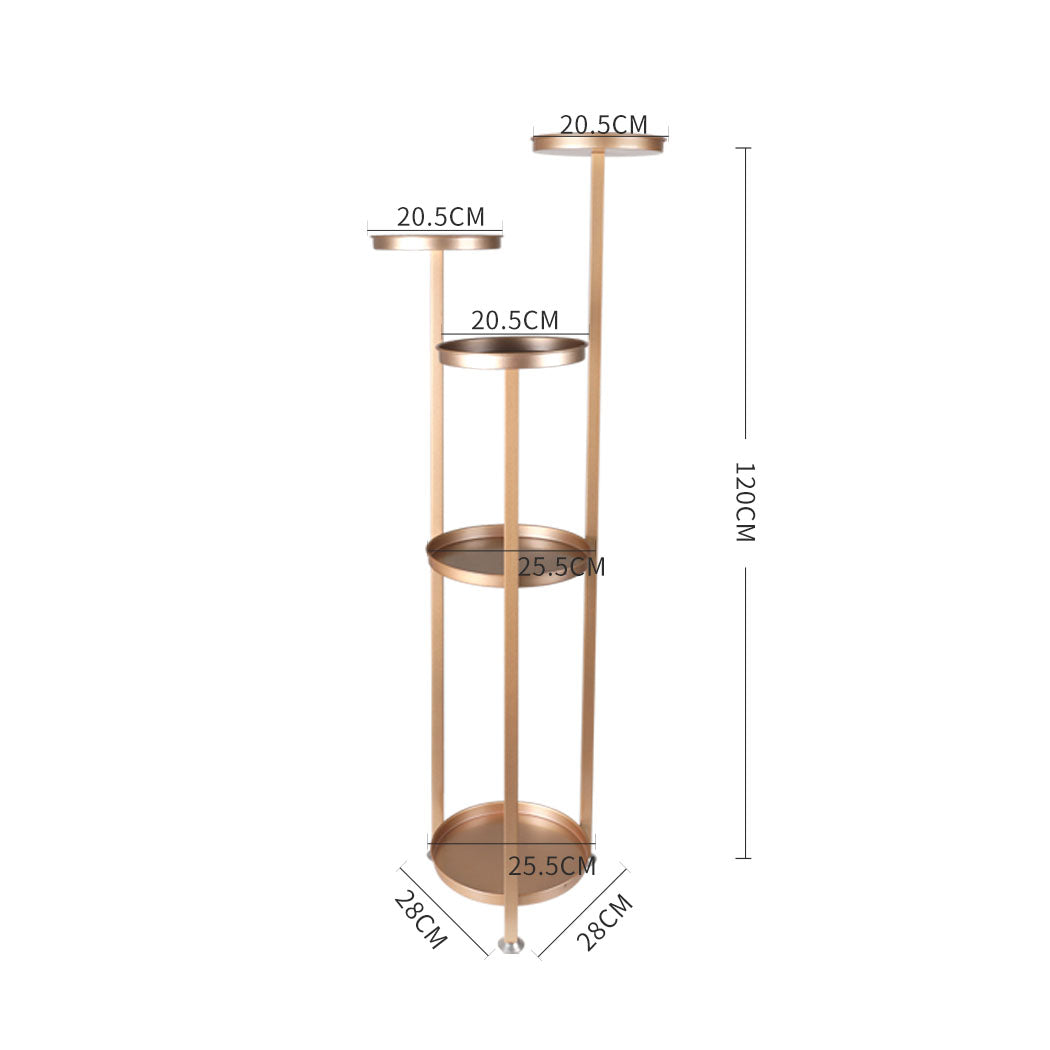 Levede Plant Stand Outdoor Indoor Flower Rose Gold Large-1831592762852642818