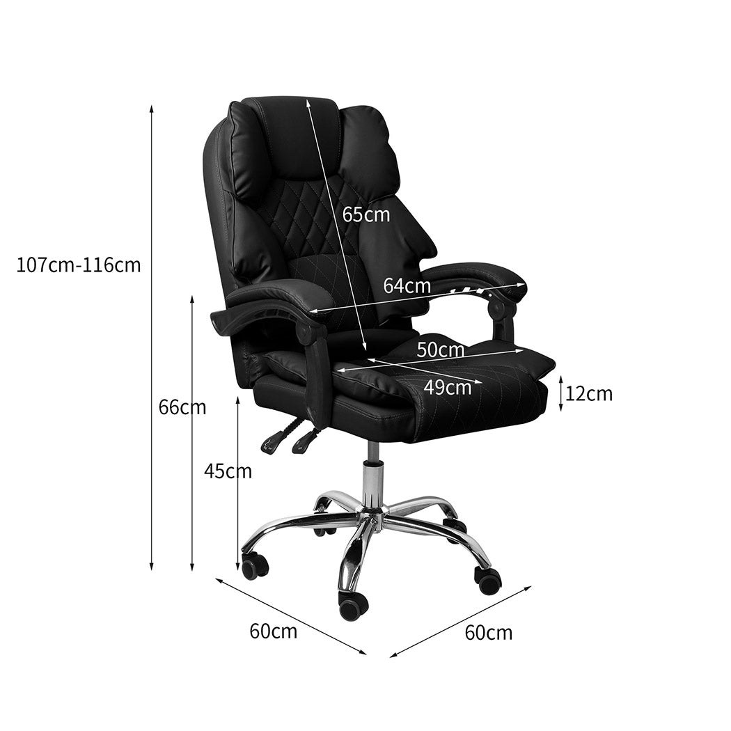 Levede Gaming Chair Office Computer with Footrest and No Footrest Options - Levede