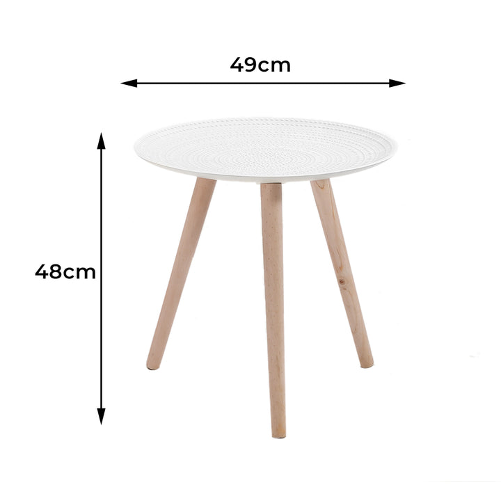 Levede Side Table Coffee Bedside End White-1848848595957190658