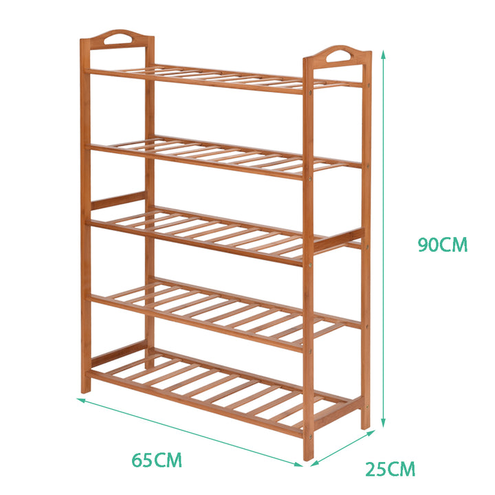 Levede 2x Bamboo Shoe Rack Shoes Organizer - Levede