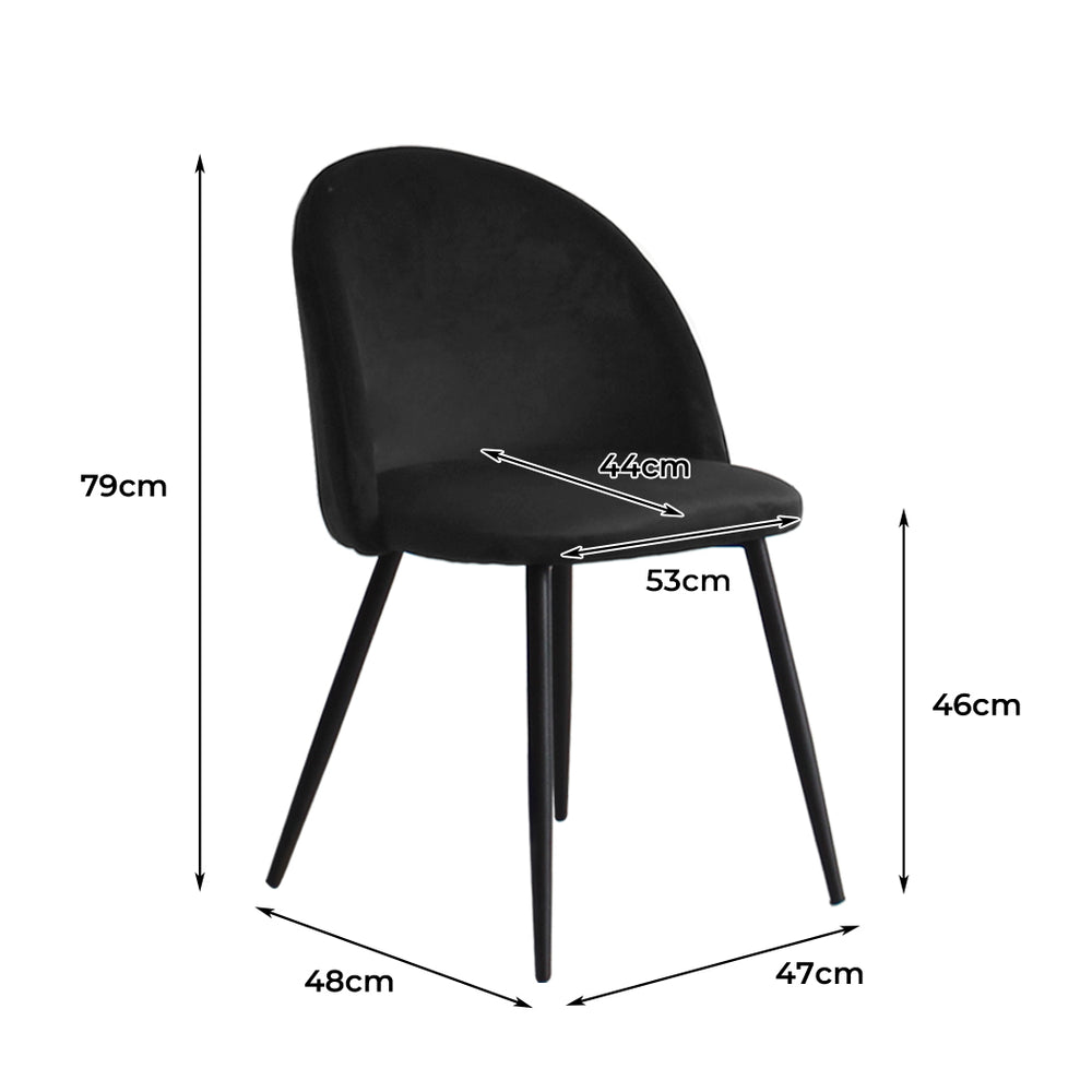 Levede 2x Dining Chairs Kitchen Cafe - French Style and Modern Designs - Levede