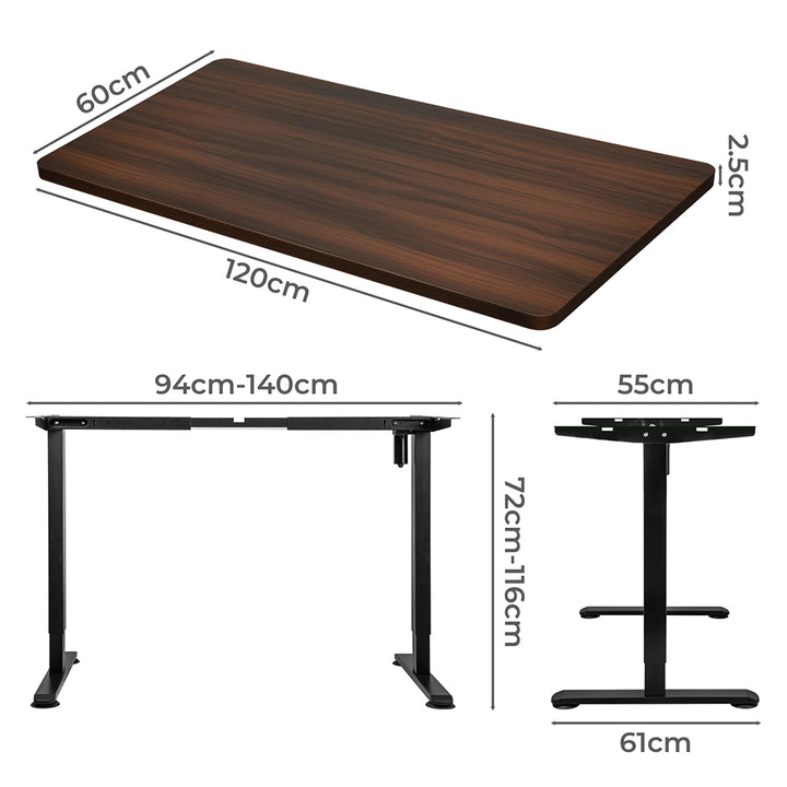 Levede Motorised Standing Desk Height 120cm 800x 1.5MM - Levede