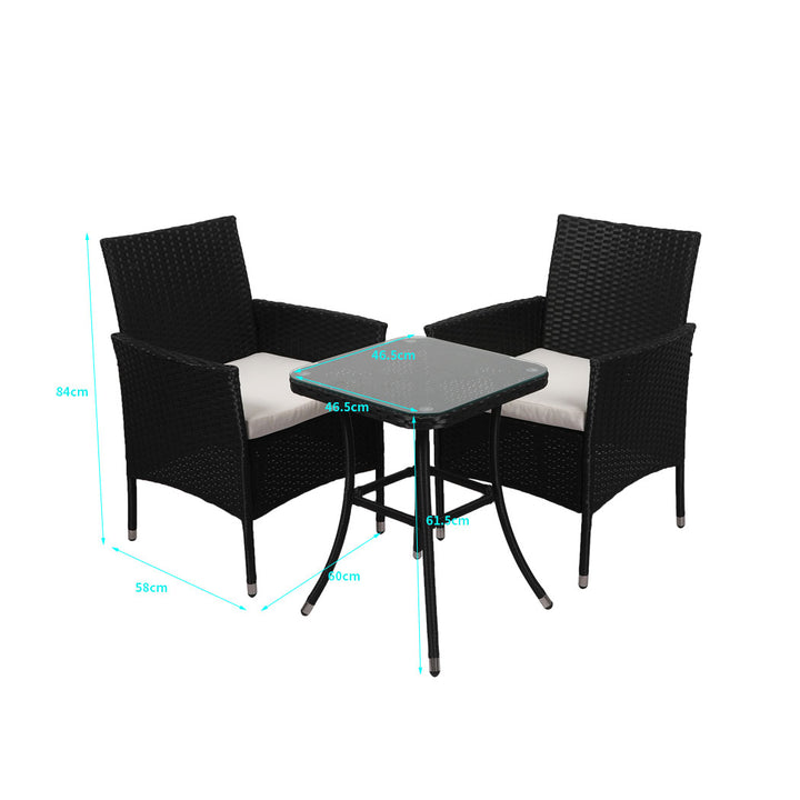 Levede 3 Pcs Outdoor Furniture Setting - Levede