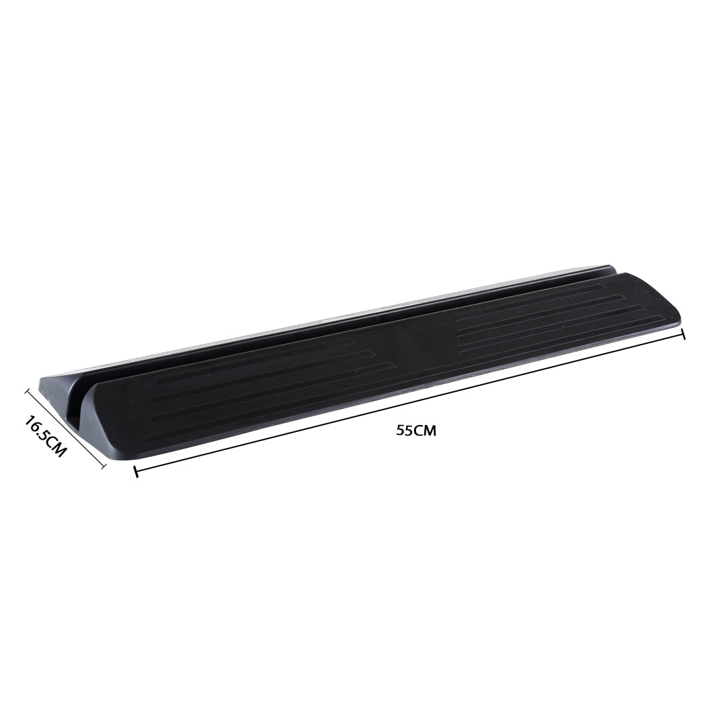 Levede Baby Safety Gate Adjustable Pet Black Ramp - Levede