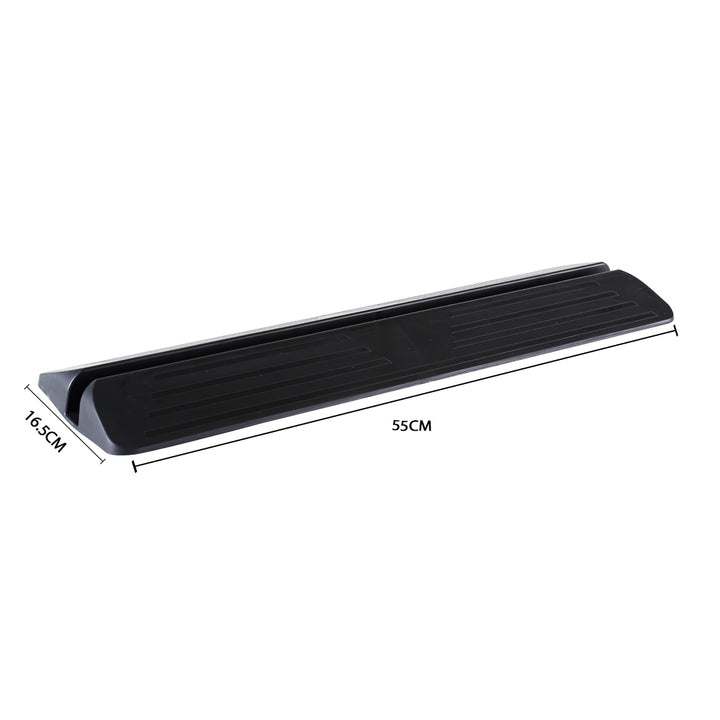 Levede Baby Safety Gate Adjustable Pet Black Ramp - Levede