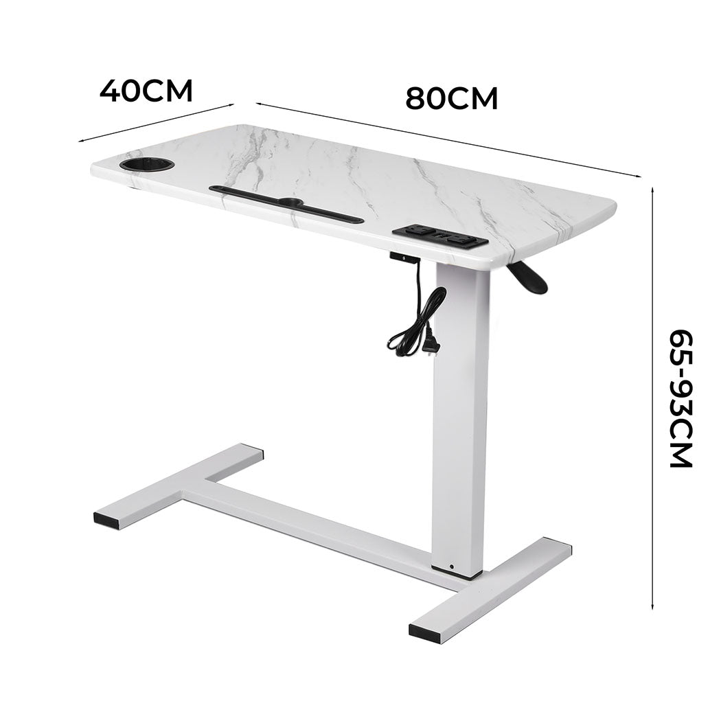 Levede Standing Desk Height Adjustable White-1831592610662322178