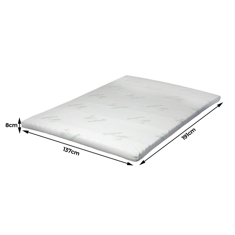 Dreamz 7-Zone Cool Gel Mattress Topper and Memory Foam - Levede