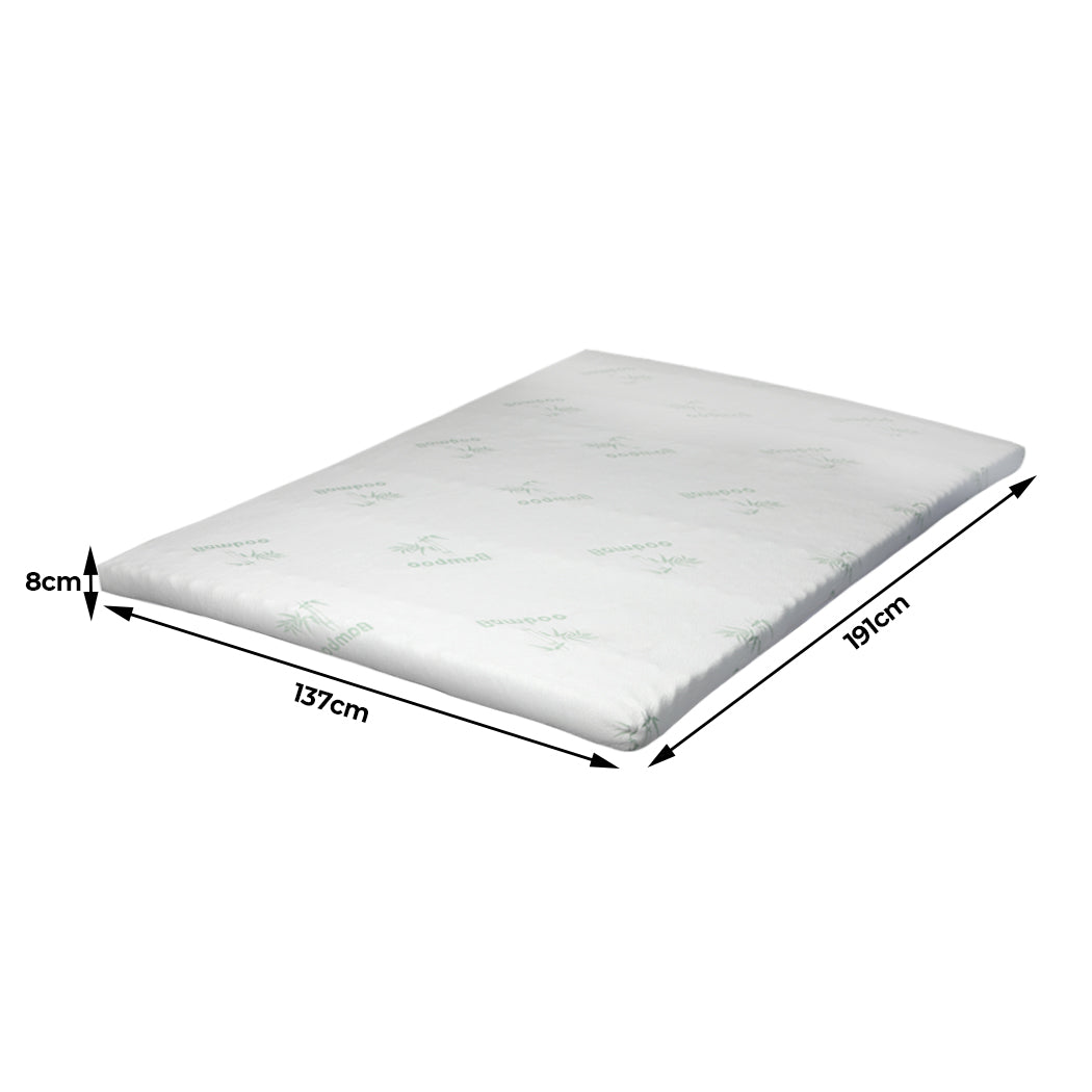 Dreamz 7-Zone Cool Gel Mattress Topper and Memory Foam - Levede