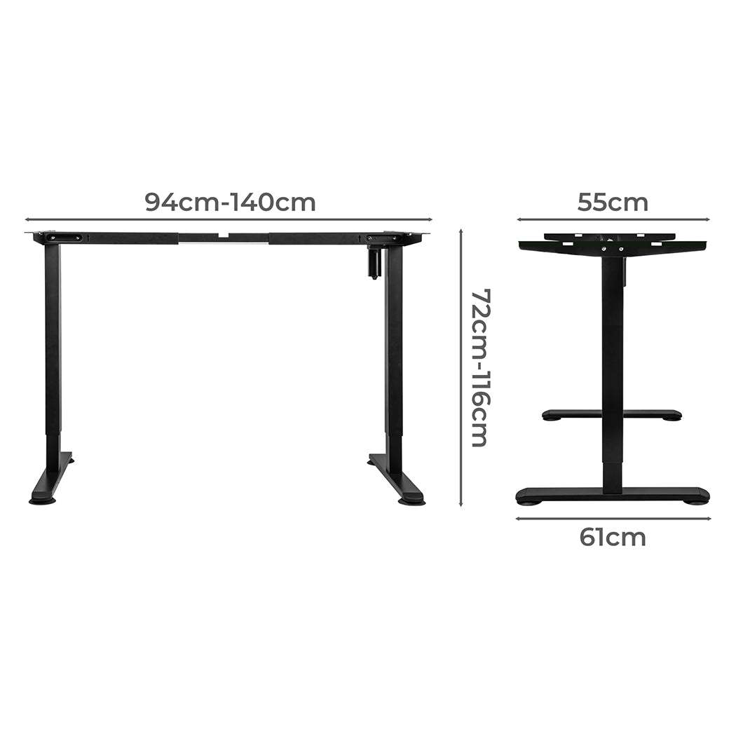 Levede Motorised Standing Desk Frame Single Motor - Levede