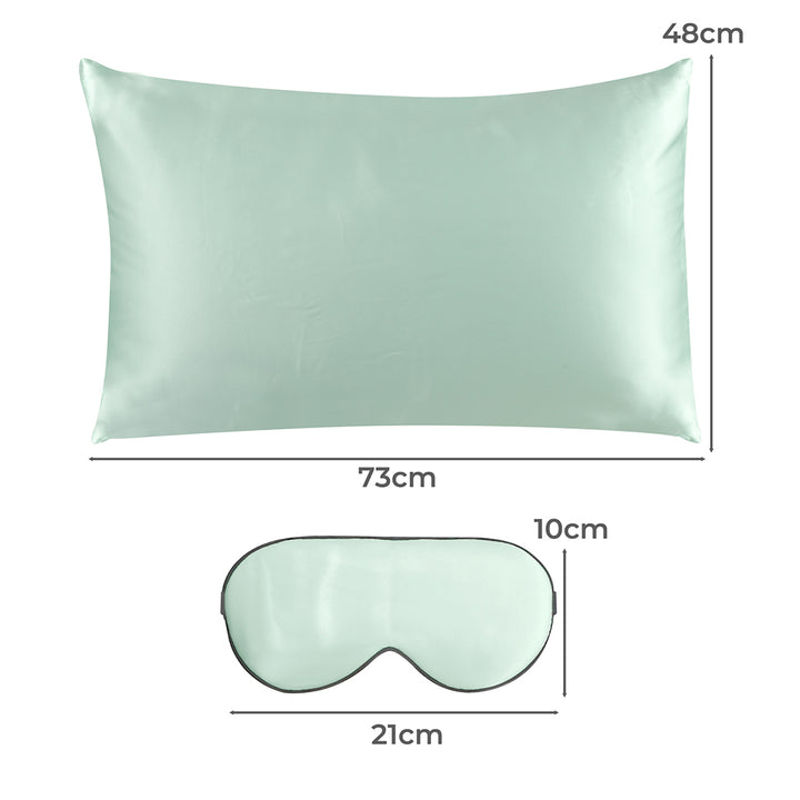 DreamZ 100% Mulberry Silk Pillow Case Light Green-1831592949675331586