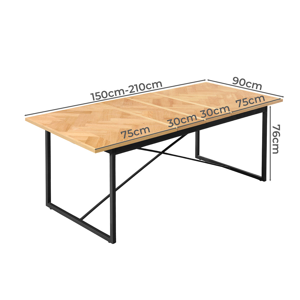 Levede Dining Table Extendable Rectangle Kitchen - Levede