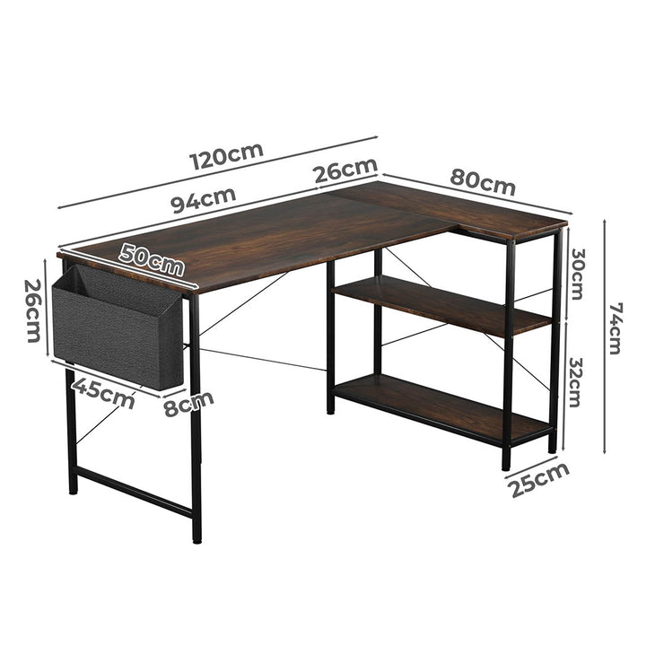 Levede L Shaped Computer Desk Corner Home Desk - Levede