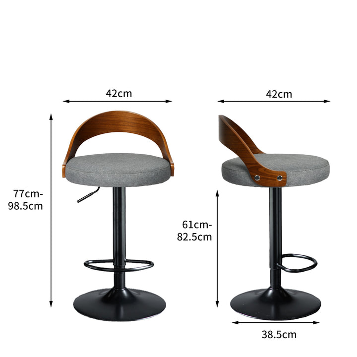 Levede 1x Gas Lift Kitchen Bar Stool - Levede