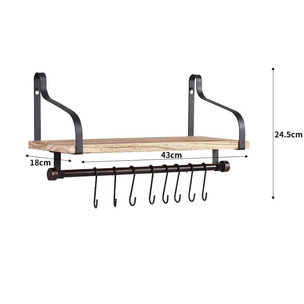 Levede Floating Shelf Brackets for Wall Mounting - Levede