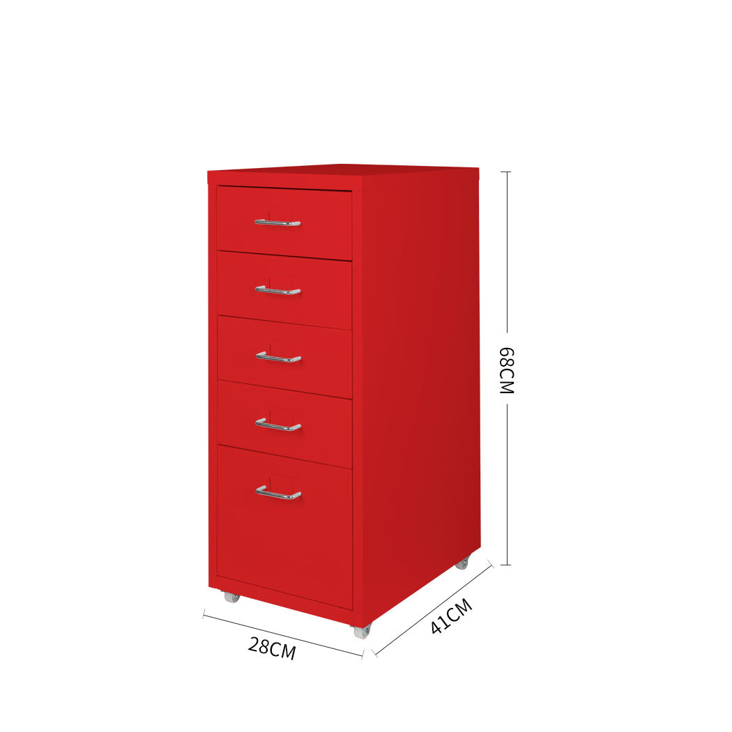 Levede 5 Drawer Office Cabinet Drawers - Levede