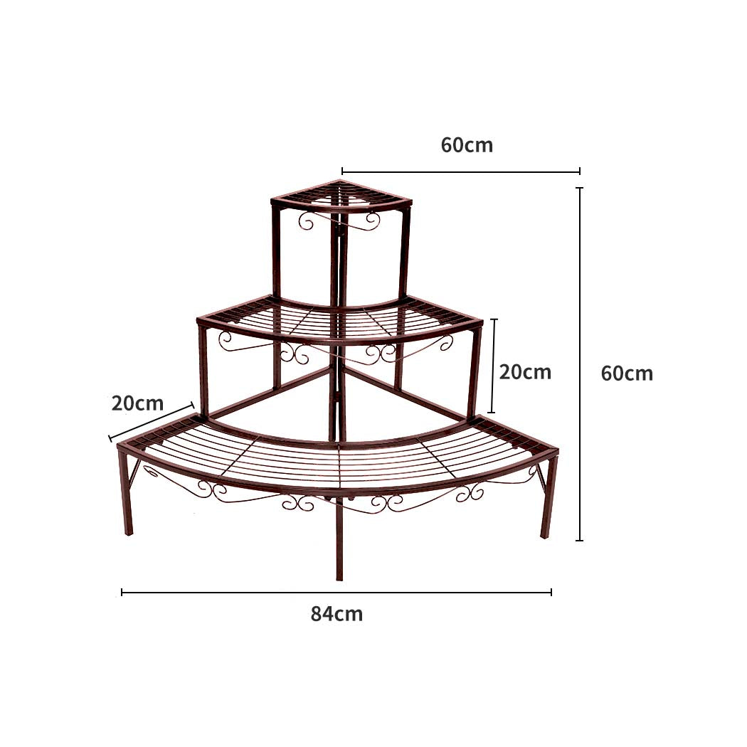 Levede Outdoor Indoor Metal Pot Plant Stand - Levede