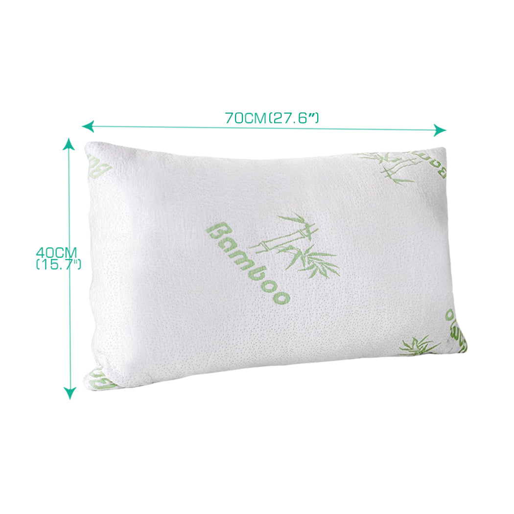 DreamZ 2x Memory Foam Pillow Bamboo - Levede