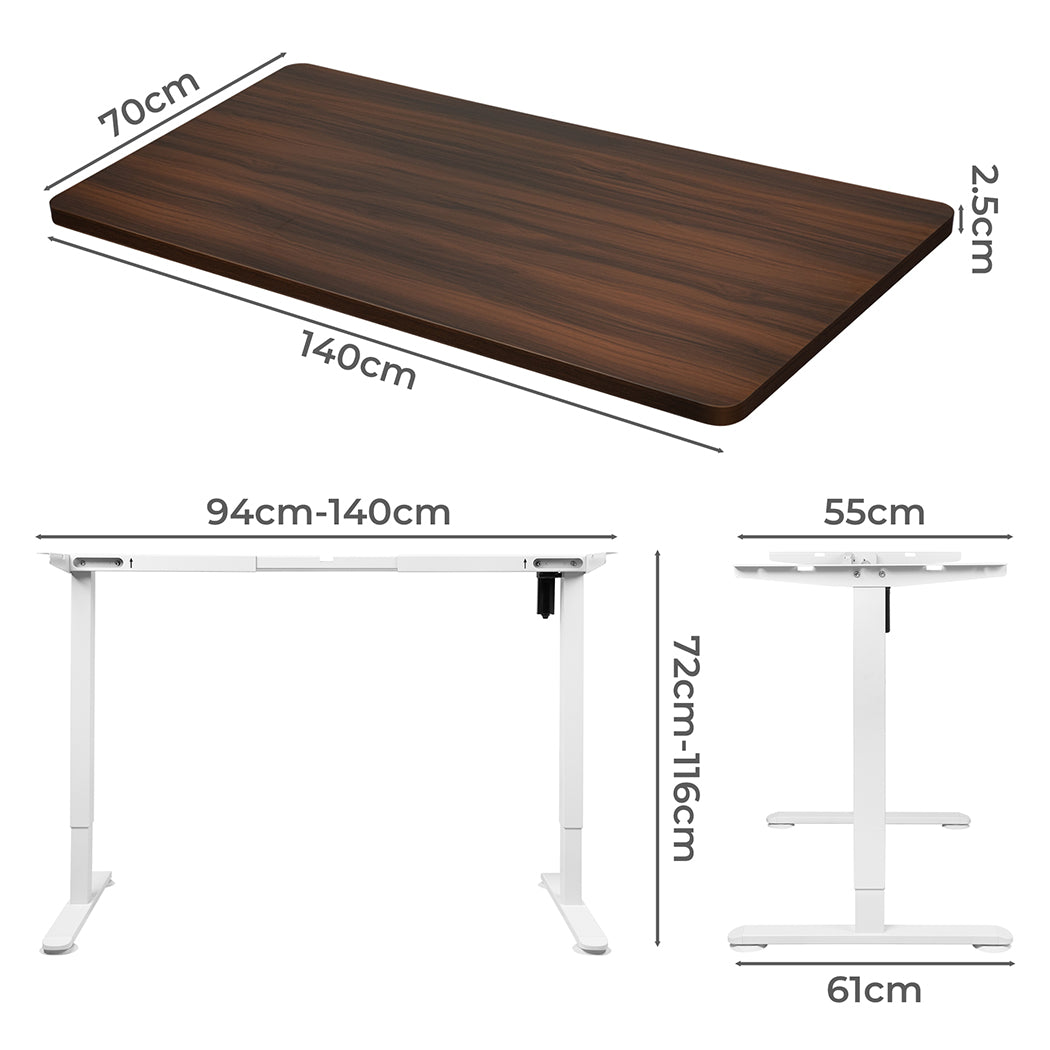 Levede Motorised Standing Desk Adjustable 140cm - Levede