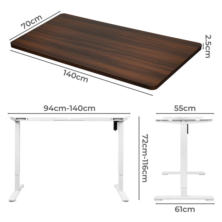 Levede Motorised Standing Desk Adjustable 140cm - Levede