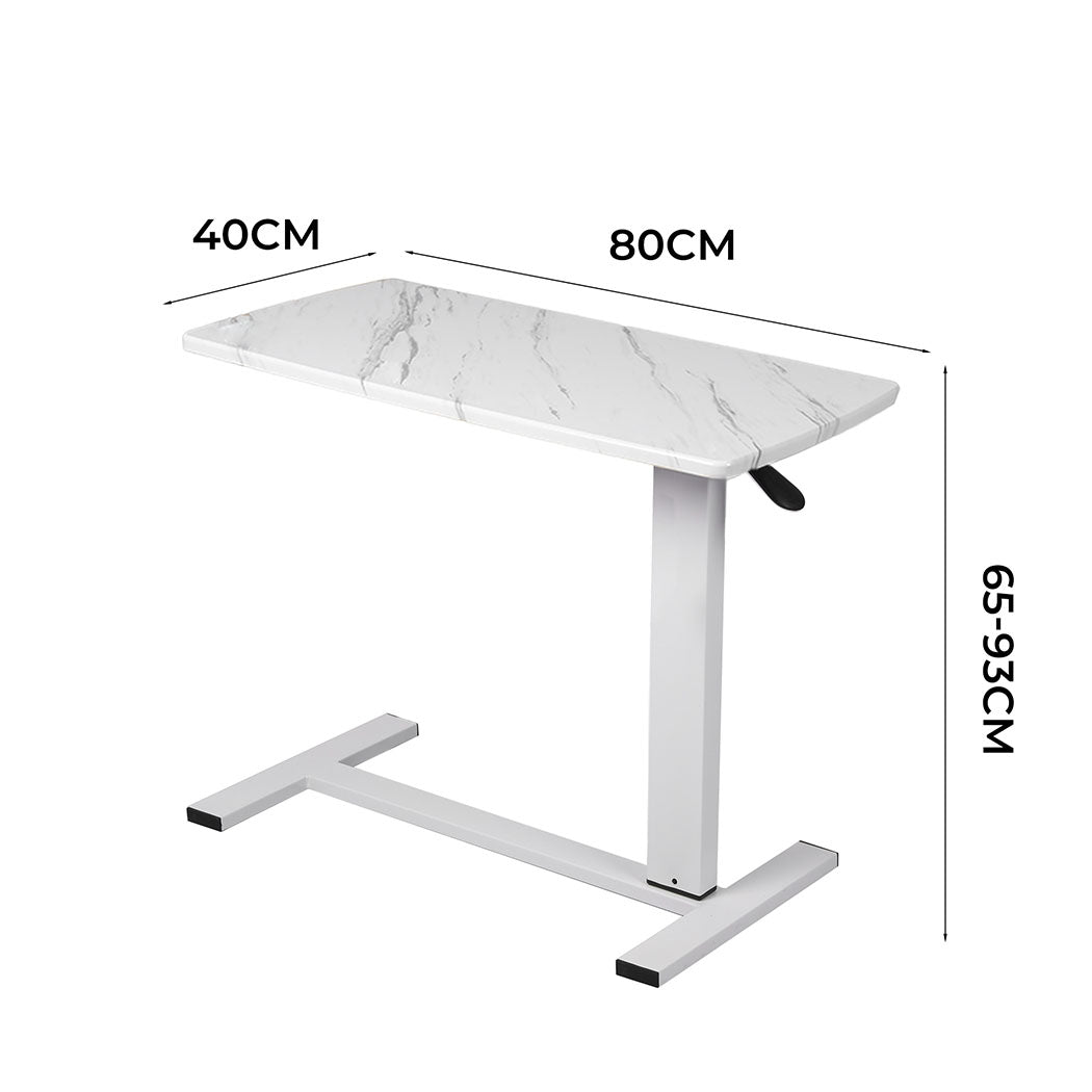 Levede Standing Desk Sofa Bed Side Table White No Slots - Levede